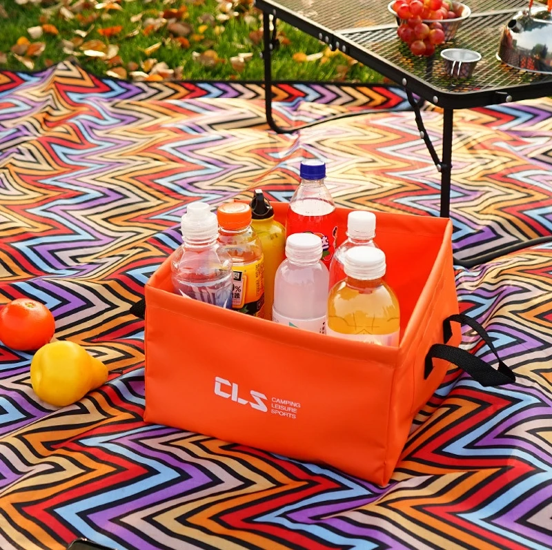 Напольное ведро для воды кемпинга походов сумка пикника мытья посуды