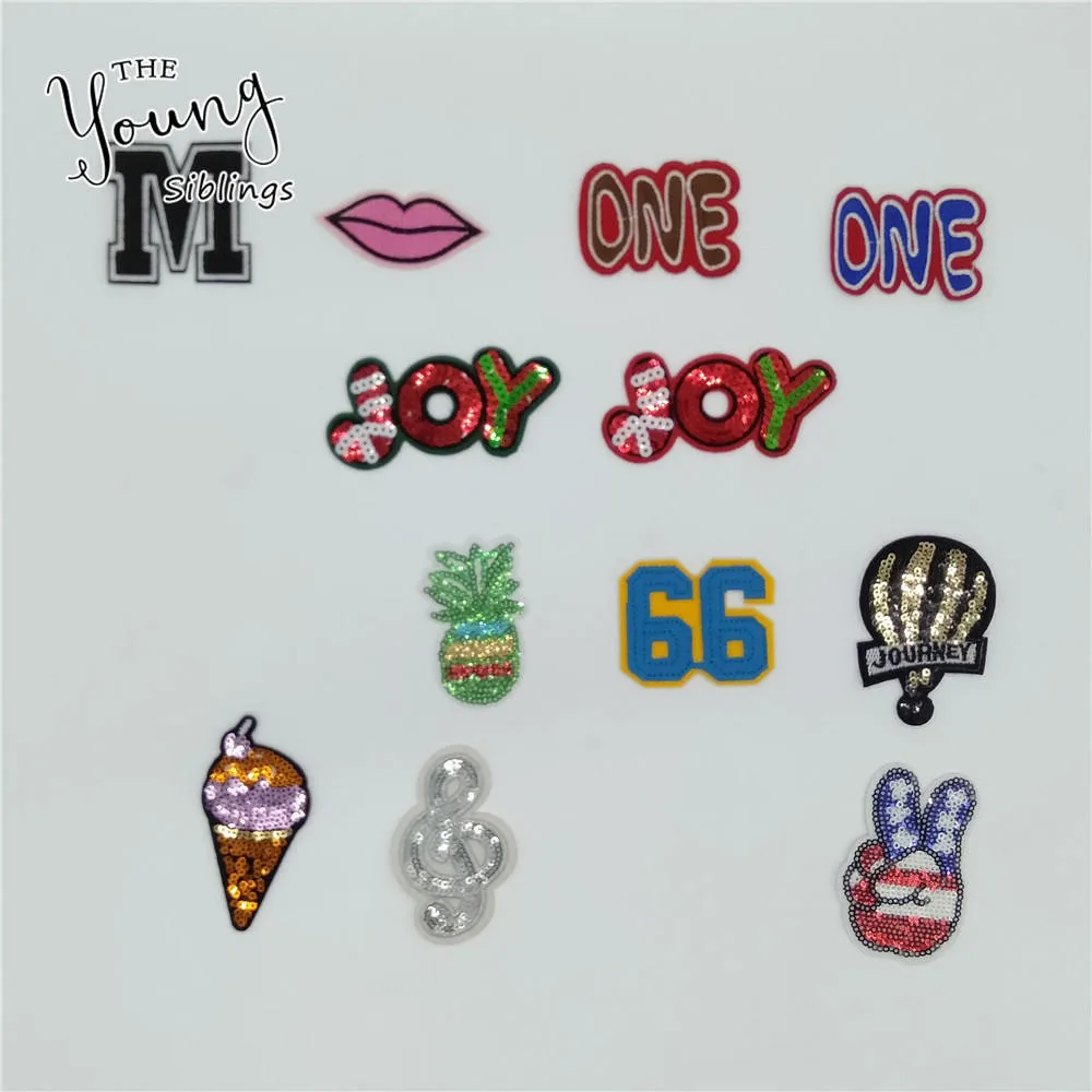 Высокое качество Модный термоплавкий клей аппликация вышивка ткань Железо на