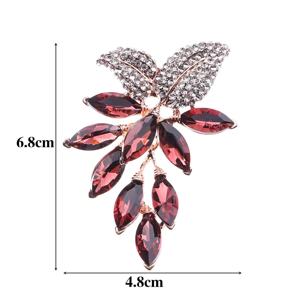 

Fashion Charm Crystal Rhinestones Brooch Women's New Glass Grape Brooch Pin Small Jewelry Clothing Accessories Gifts