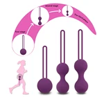 Шарики для упражнений Кегеля, силиконовые шарики для укрепления влагалища, интимная игрушка для женщин, модель шарик, секс-игрушка