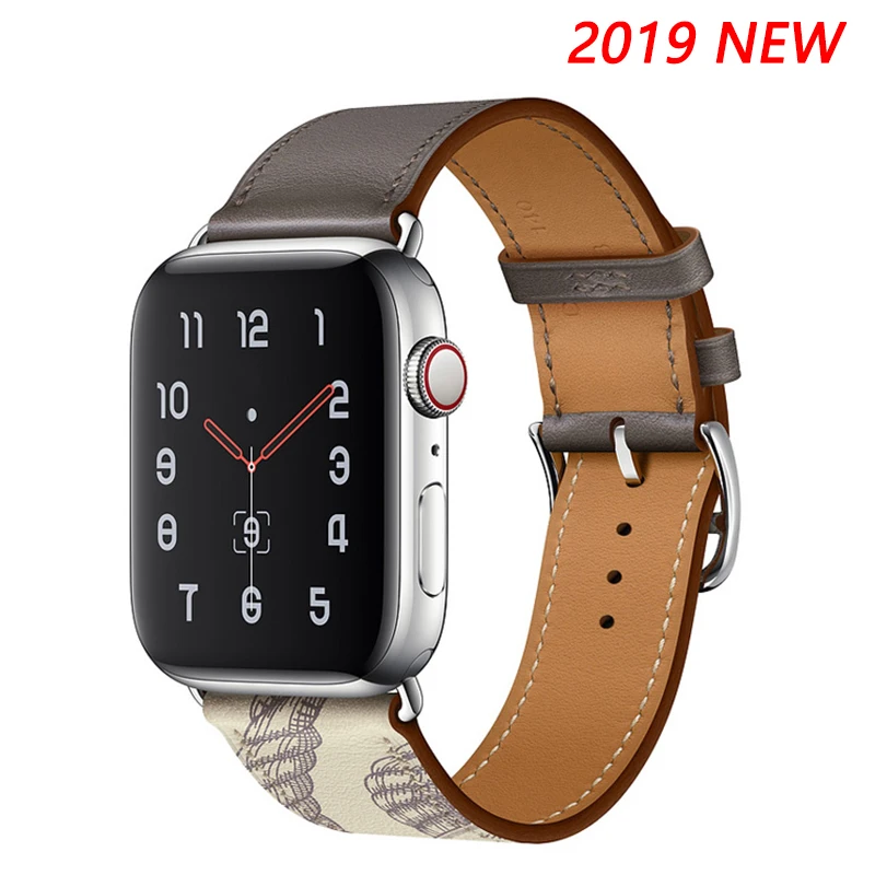 Кожаный ремешок для apple watch 4 ремешка 44 мм iwatch 42 мм 40 мм correa 38 мм pulseir браслет ремешок для apple watch 5 4/3/2