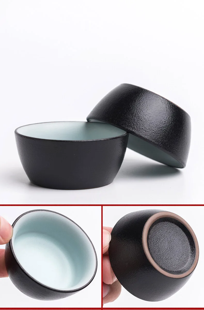 LUWU керамический чайник Gaiwan с 2 чашки и чайные наборы цзялэ(Портативный Путешествия Чайный сервиз с дорожная сумка