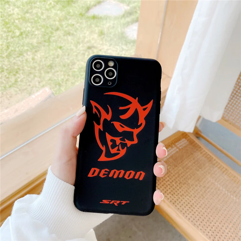 Чехол для телефона US classic legend Muscle Car Challenger Demon SRT iPhone 12 11 Pro X XR XS MAX 7 8 6 Plus SE2 Мягкий