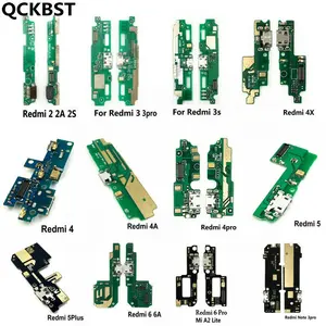 Плата с USB-портом для зарядки, гибкий кабель, детали для микрофона для Xiaomi Redmi Note 3, 4, 4X Pro, Redmi 5 Plus, 6A, 5A, 4A, 4X, 2, 2A, 3S