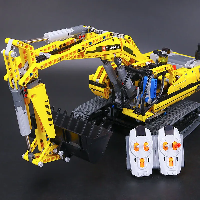 DHL 20007 Technic автомобиль серии совместим с 8043 модель экскаватора строительный