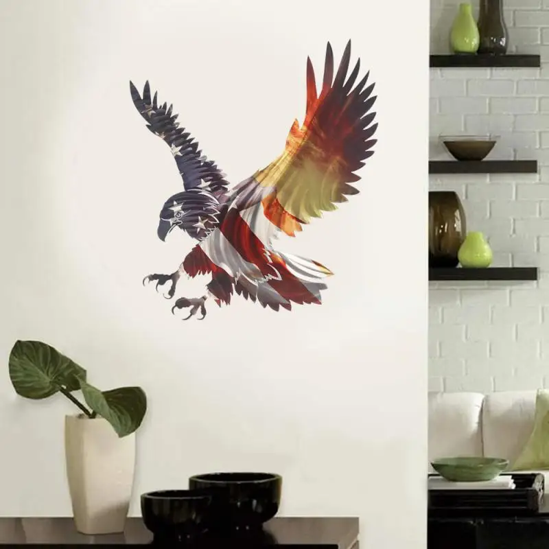 

Eagle Wall Stickers Windows Animals Posters Waterproof Cartoon Kids Bedroom Interior Mural Home Deers Decoration Art Sticker