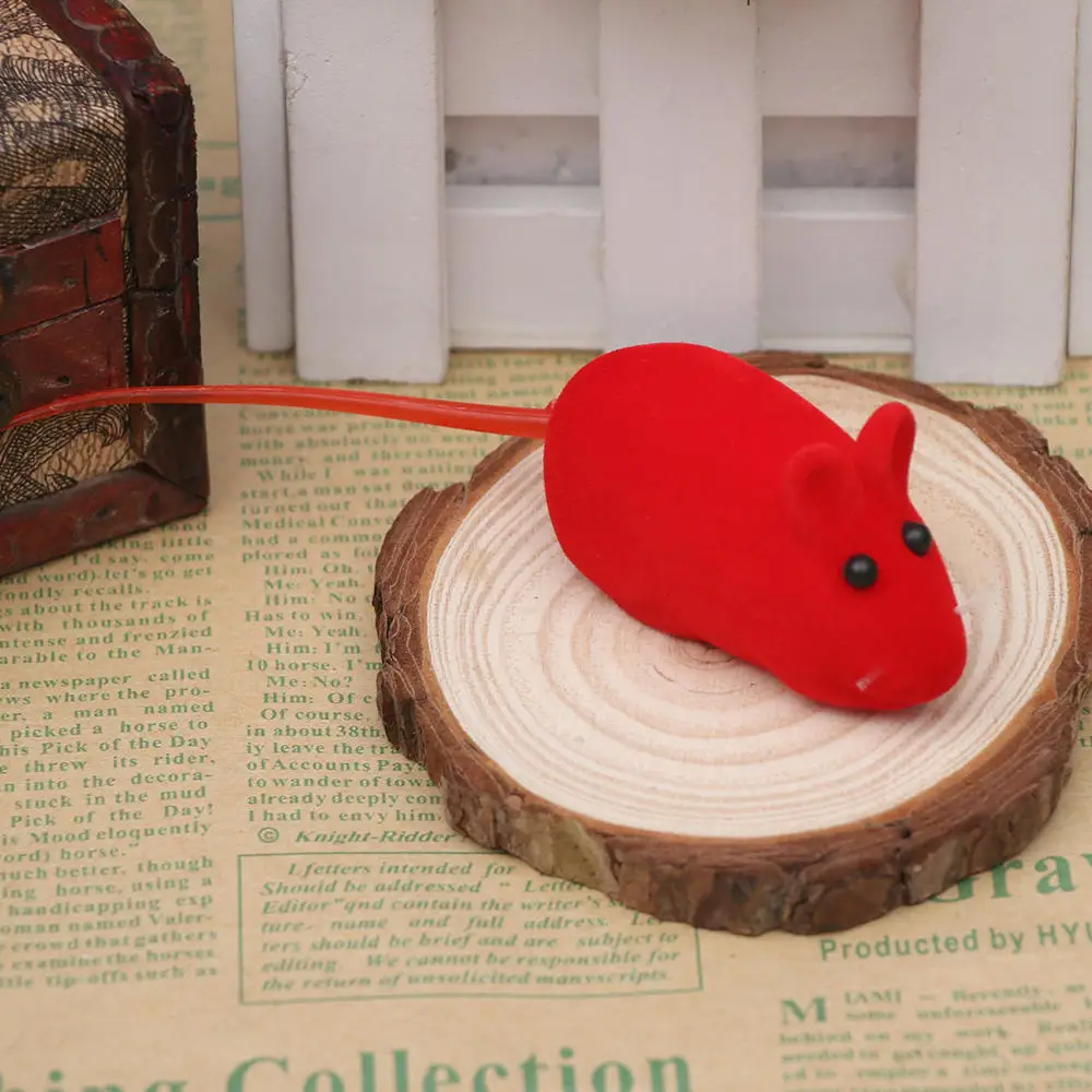 Мыши из искусственной кожи игрушки для животных милые питомцы кошки котенка