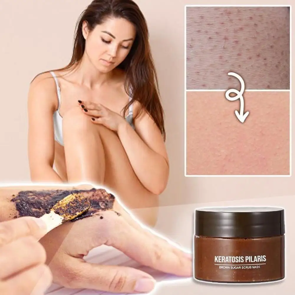 Коричневый сахар Body скраб для лица Отшелушивающий отбеливание и осветление