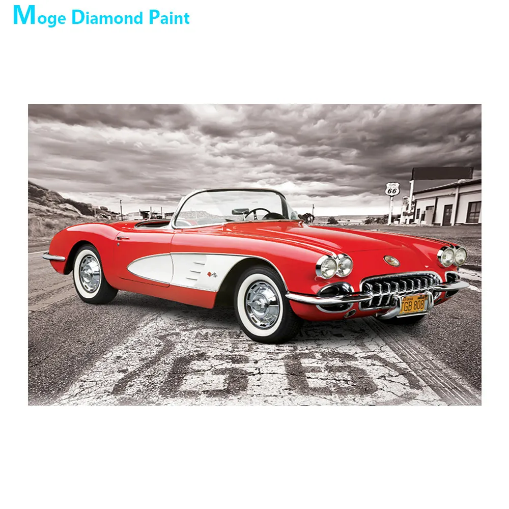 Спортивный автомобиль алмазов картина круглый полный дрель мультфильм nouveauteбыл