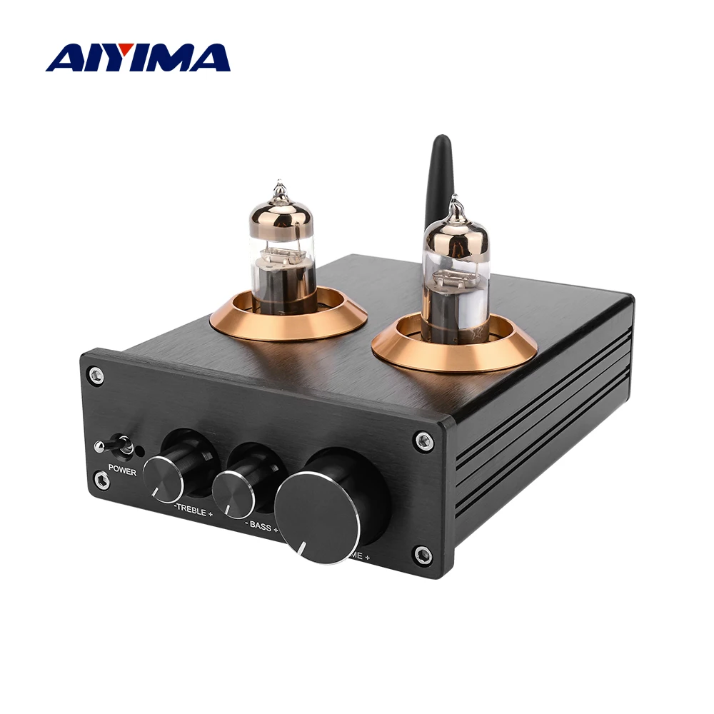 Предусилитель AIYIMA APTX Bluetooth аудио Плата вакуумная трубка 6J5 предусилитель тона с