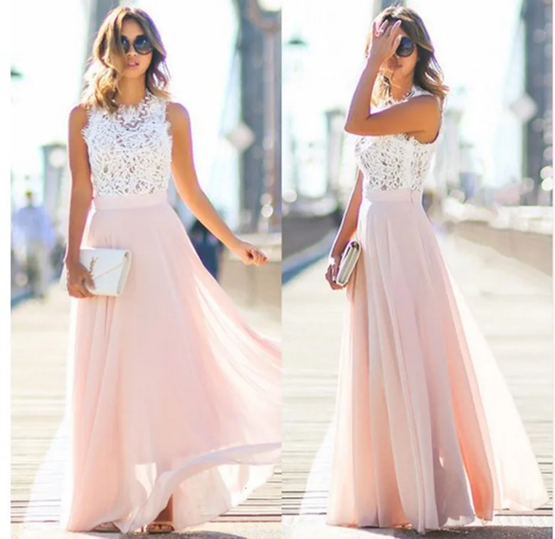 Женское вечернее платье Пляжное длинное платье-макси в стиле бохо Платье пэчворк