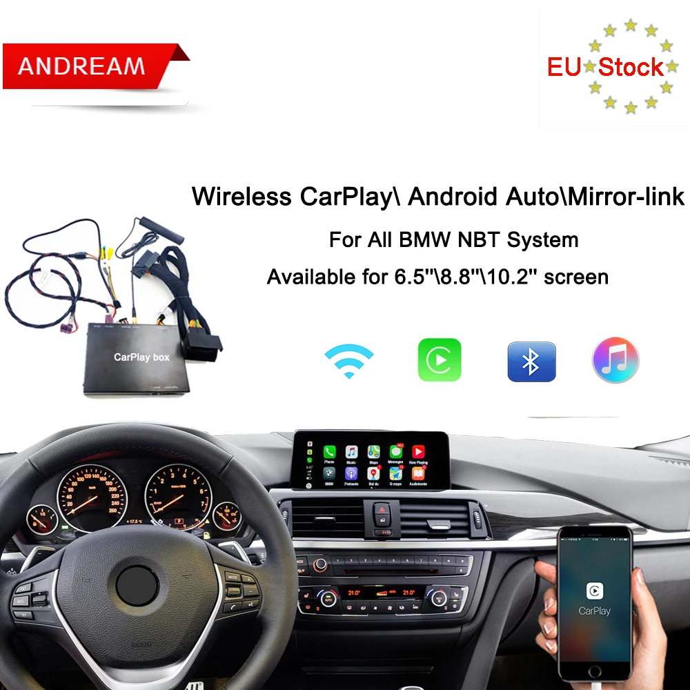 Andream Беспроводной CarPlay интерфейсный модуль пульт дистанционного управления для