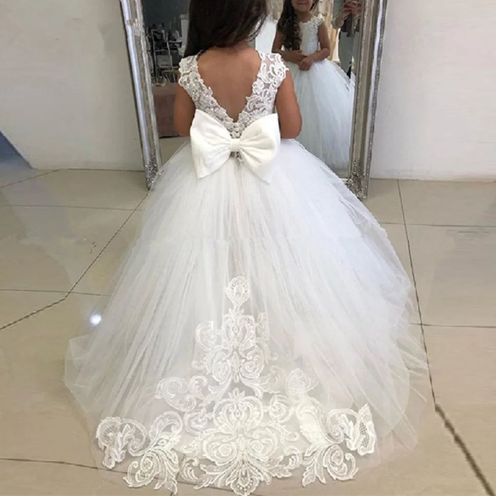 

Layers Ball Gown Kids Party Dresses Tulle Girl Birthday Dress Shiny Girl Wedding Party Dress Girls Dress First Communion Dress