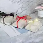 10 шт., прозрачные коробки для упаковки тортов и муссов