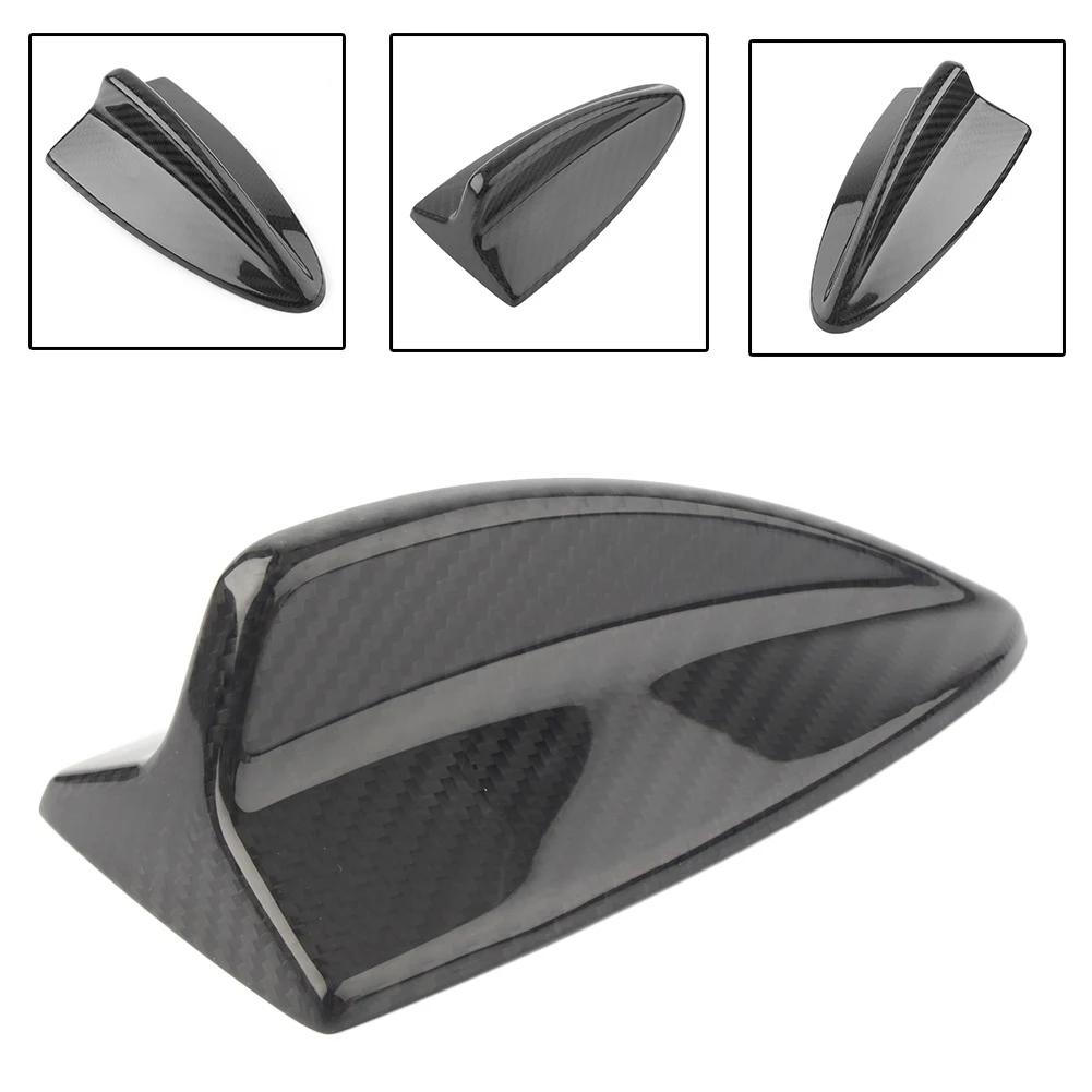 Car Shark Fin Style Antenna Cap Cover Trim Decorative For BMW E90 E46 E92 M3 Carbon Fiber