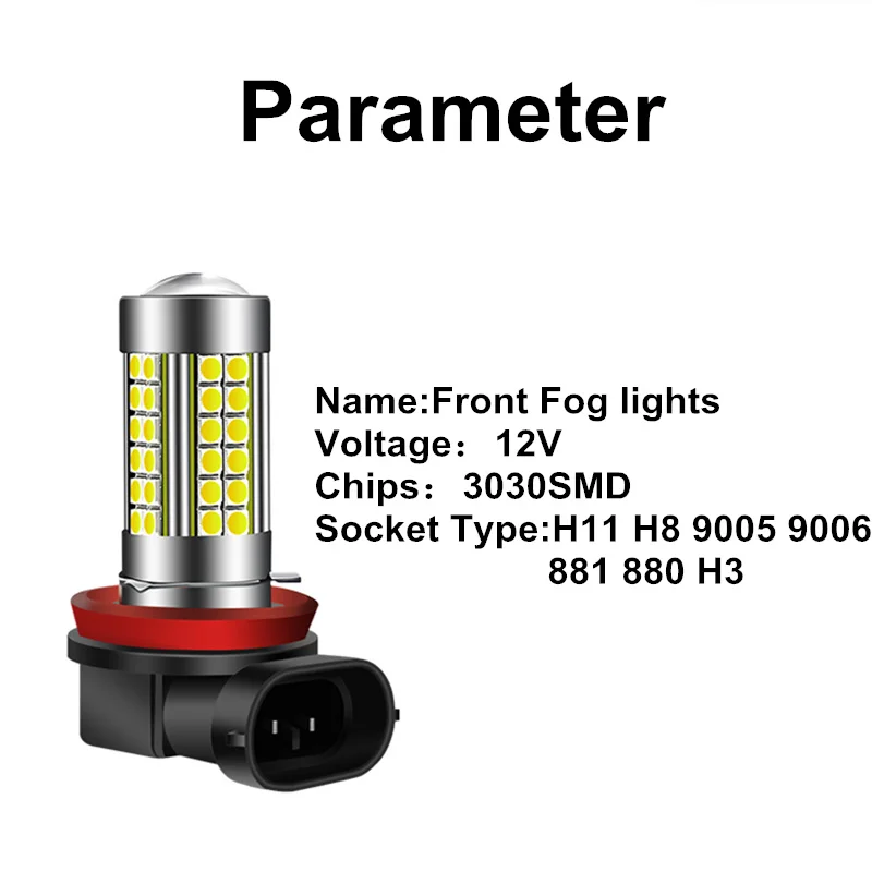 Комплект из 2 предметов H11 H8 Автомобильный Стробоскоп светодиодный лампы