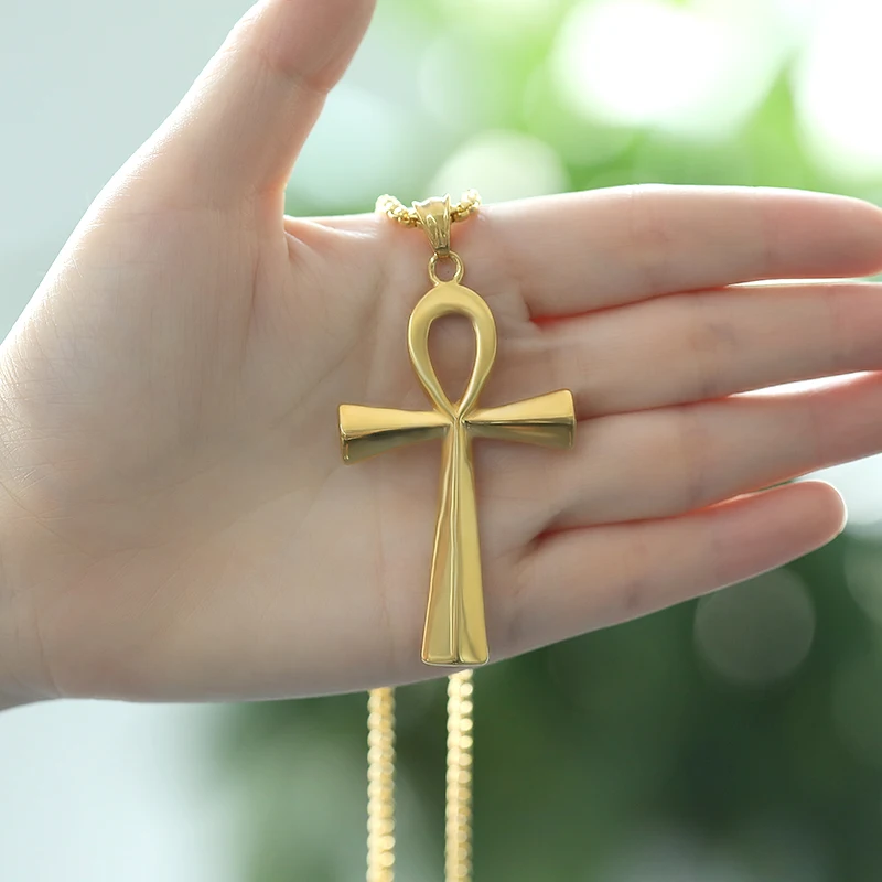 Подвеска с крестом ожерелье для мужчин колье из нержавеющей стали Bijoux Jesus Christ Joyeria