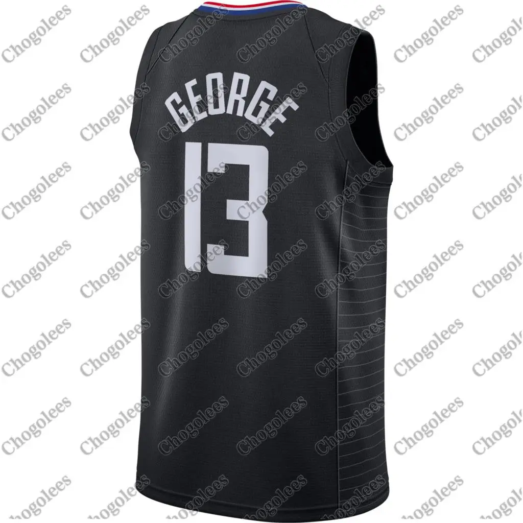 

Men Basketball Jersey Paul George LA 202021 Swingman Jersey Statement Edition Black