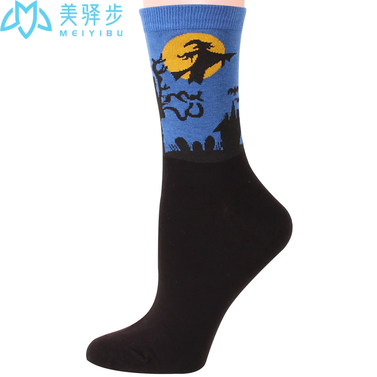 12 Pairs Per Set Retro Japanese Socks Pumpkin Couple Socks Men and Women's Medium Tube Hot Selling Halloween Socks