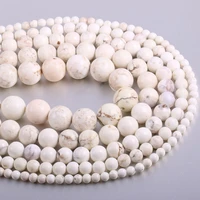 white turquoises round beads 6 8 10mm charm new natural beads for jewelry making diy jewelry accessories