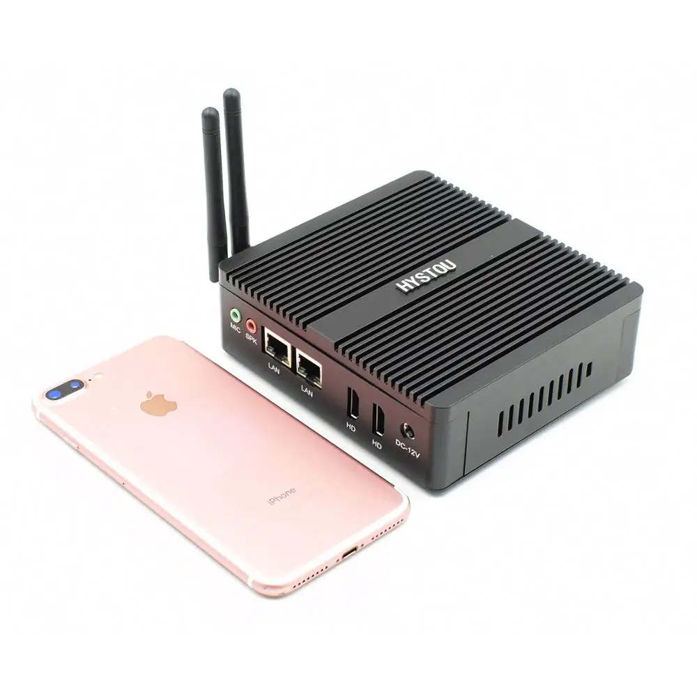 Четырехъядерный процессор Intel Celeron N3160 безвентиляторный мини ПК Windows 10 Linux PFsense