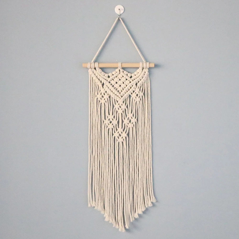 

1pc Tapestry 25*73CM Wall Hanging Handwoven Bohemian Tapestry Decor Tubes Hanging Home Outdoor Garden Ornament