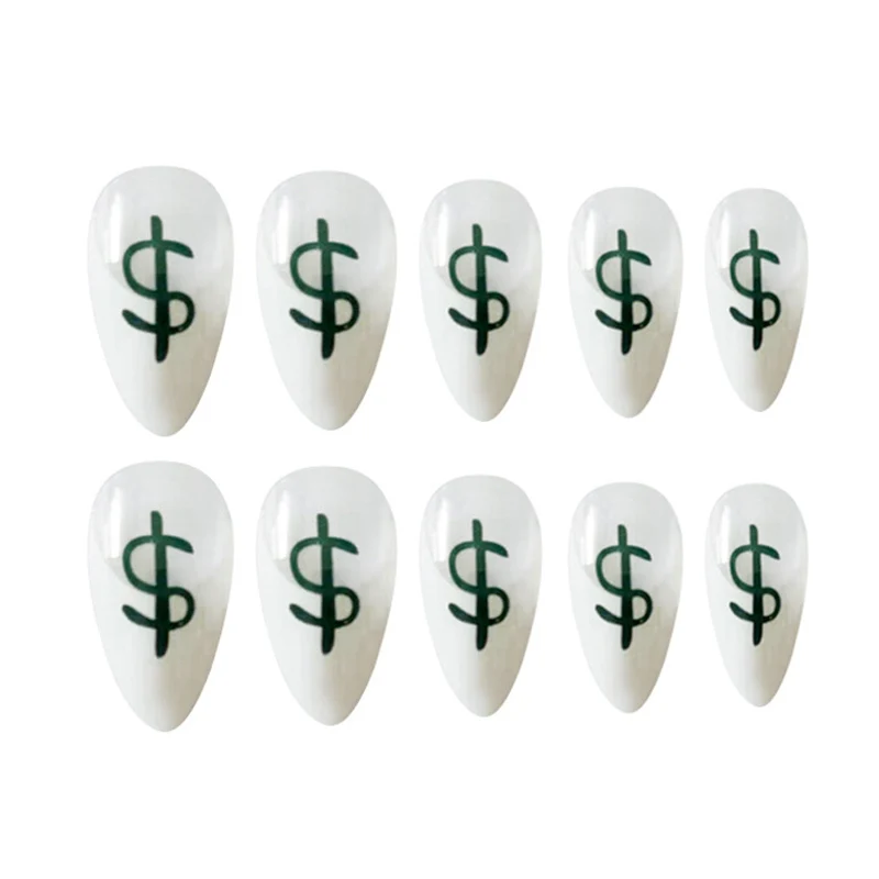 Набор наклеек для ногтей в стиле денег доллара (24 шт.) смешанных размеров для женщин, украшения для ногтей, акриловые инструменты красоты B88.
