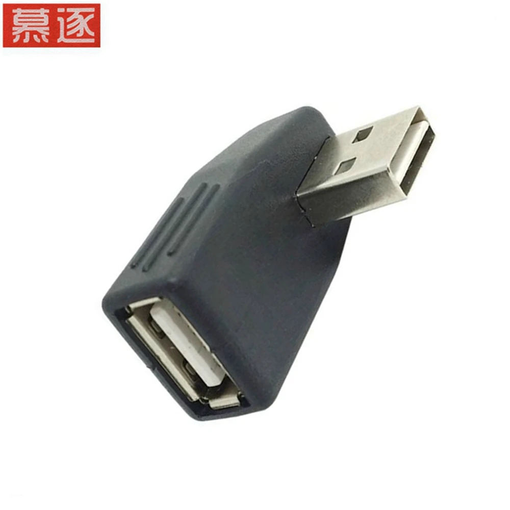 

Переходник USB 2.0 A (штекер)/USB 2.0 A (разъем), с соединением под углом 90 градусов, поворотом в 4 направления, надежность и устойчивость в работе, для ноутбуков, ПК