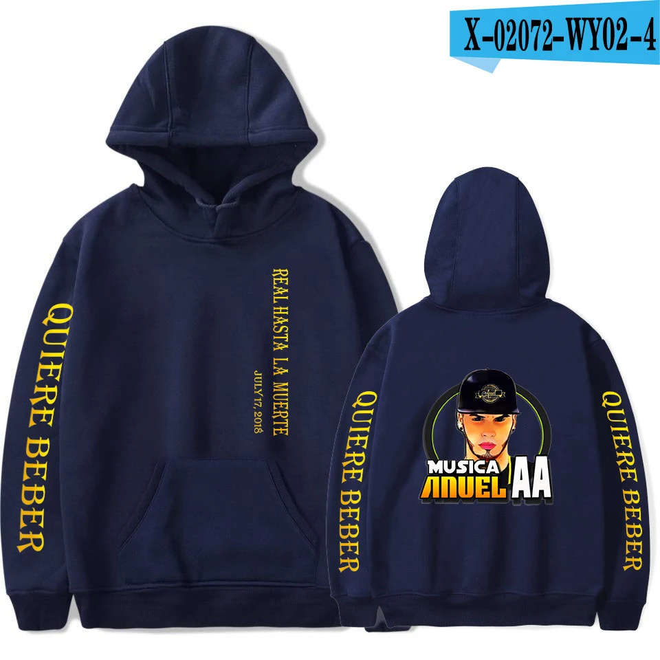 Anuel AA Стиль Знаменитостей Толстовка для мужчин и женщин - Цвет: p