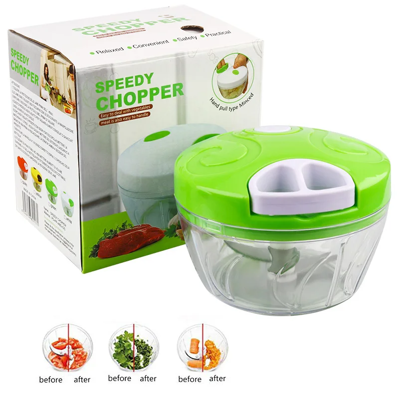 Ручной Измельчитель Овощей Мясорубка Измельчите Чеснок Резак Вытягивающий