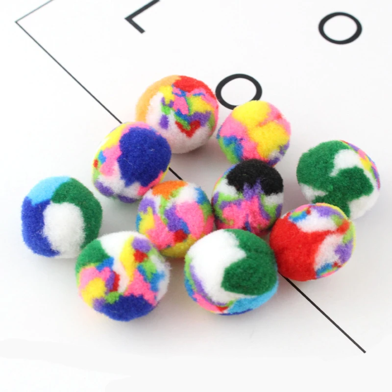 DIY 2 см Pom красочный Помпон Мяч для создания мануалидадов complementos случайный