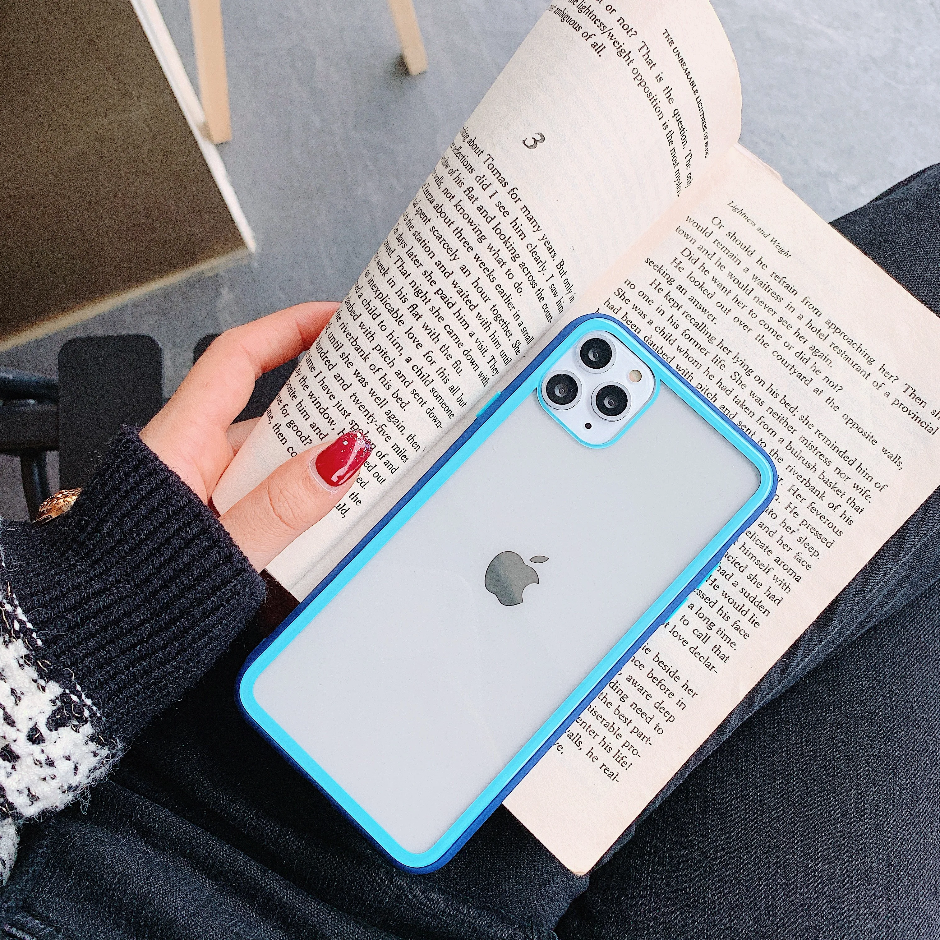 Цветной прозрачный чехол для телефона iPhone 11Pro X XR XS Max 8 7 6 6S Plus прозрачная акриловая