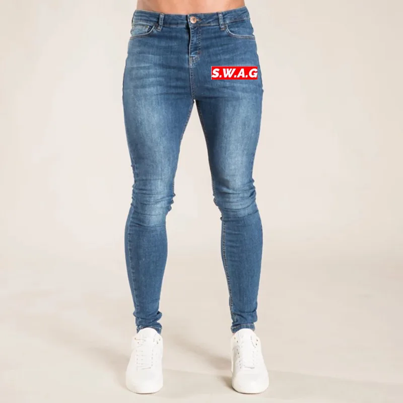 3 вида стилей мужские эластичные рваные обтягивающие байкерские джинсы с