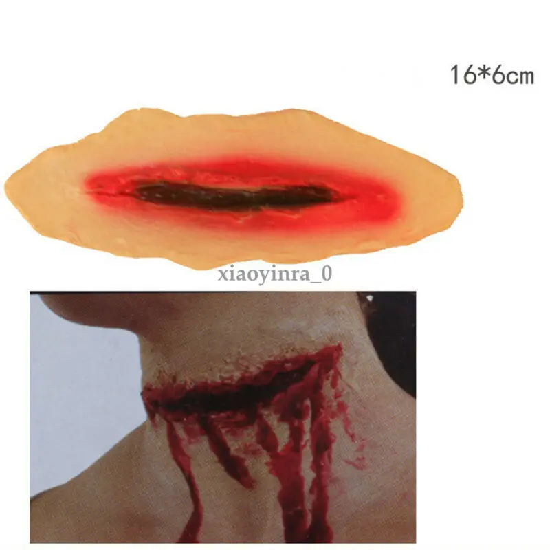 2019 Хэллоуин Зомби Шрамы костюм лицо тело временная татуировка | Дом и сад