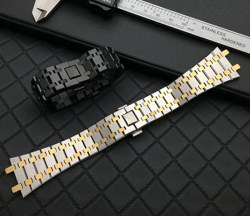 Ремешок из нержавеющей стали для наручных часов браслет с пряжкой логотипом AP ROYAL