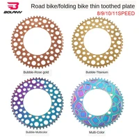 bolany 891011s roadbmxfolding bike disc 53t 56t aluminum alloy bubble single disc colorful single disc bicycle accessories