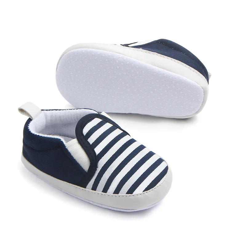 Striped Unisex Baby Shoes Spring Autumn Slip-on Infant Newborn Children's Casual for 0-18 Months |
