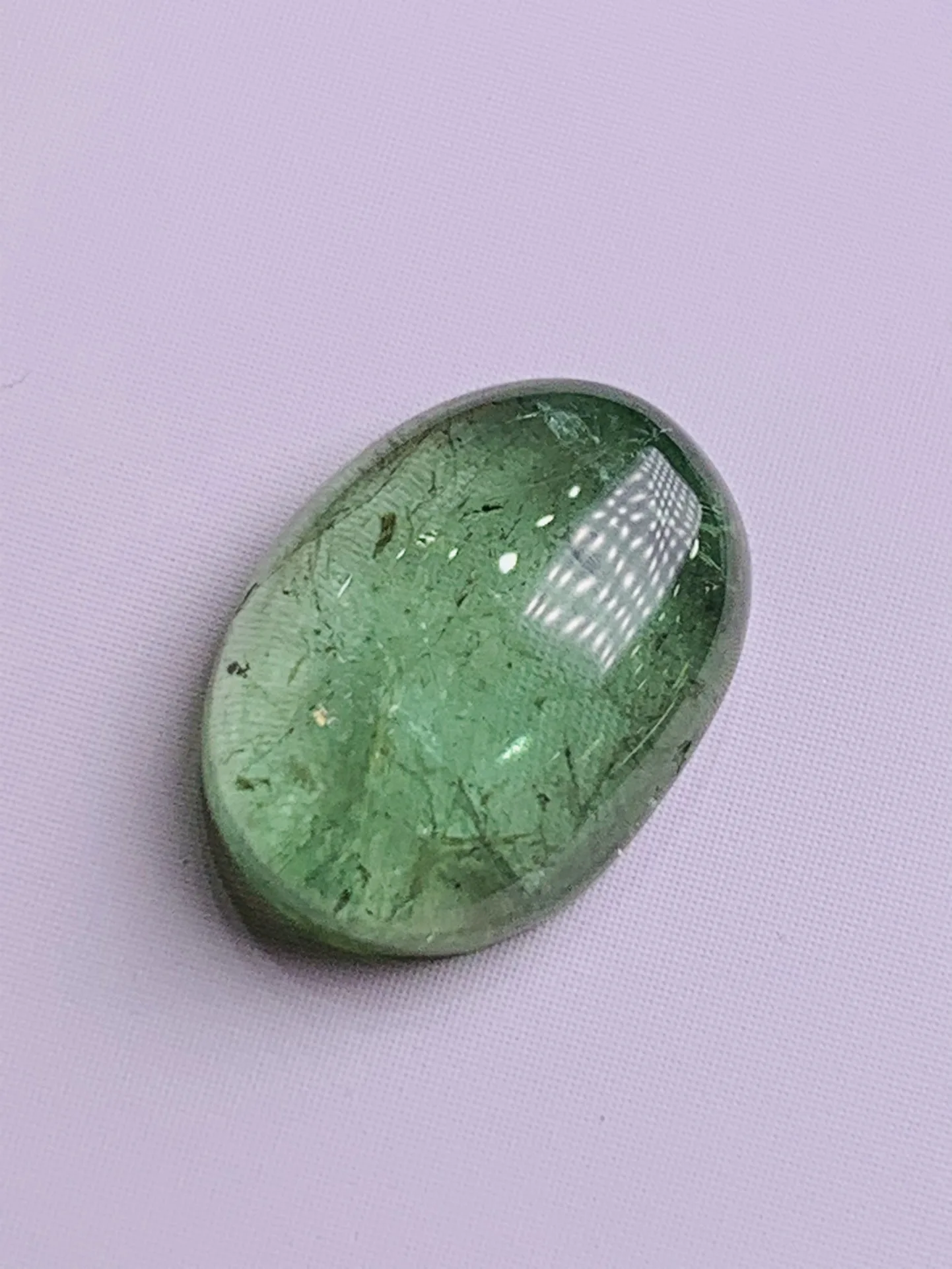 Pure natural tourmaline Can be inlaid with rings or pendants light green Orange Round shape Oval accessories gem jewelry taki
