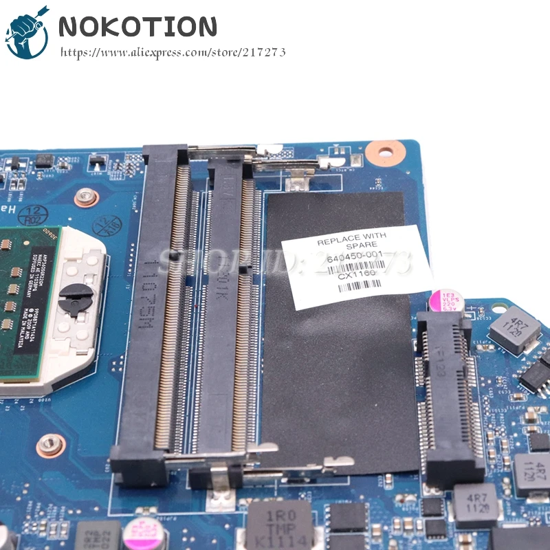 Материнская плата NOKOTION 640450-001 для ноутбука HP Pavilion DV6 DV6-6000 материнская разъем S1 DDR3