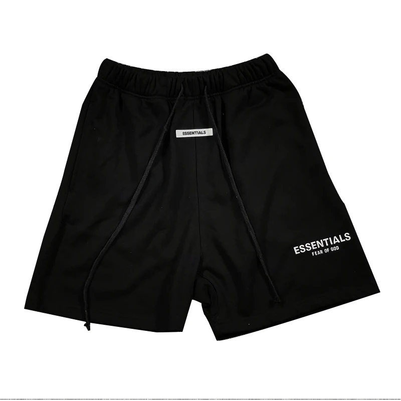 

shorts FOG FEAR OF GOD reflective double line ESSENTIALS embroidery letters drawstring loose five-point pants summer
