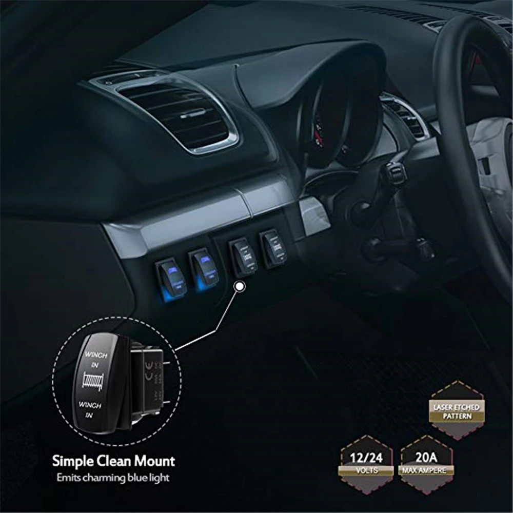 Micтюнинг 7 контактная зернистая лебедка в выключаемом переключателе с лазерным