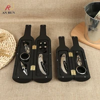 multi function wine bottle opener set stainless steel bottle opener gift set bottle shape red wine zinc alloy kitchen tools