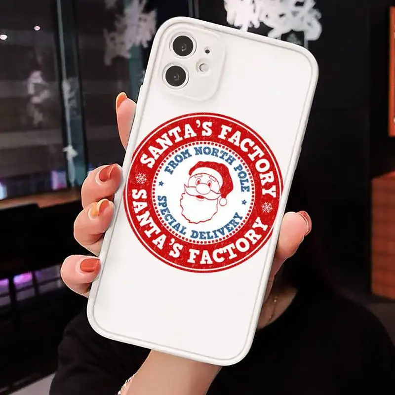 

Christmas trend tags Phone Case Matte For iPhone 12 Mini 11 Pro XR XS Max 7 8 Plus X Hard PC Back Cover