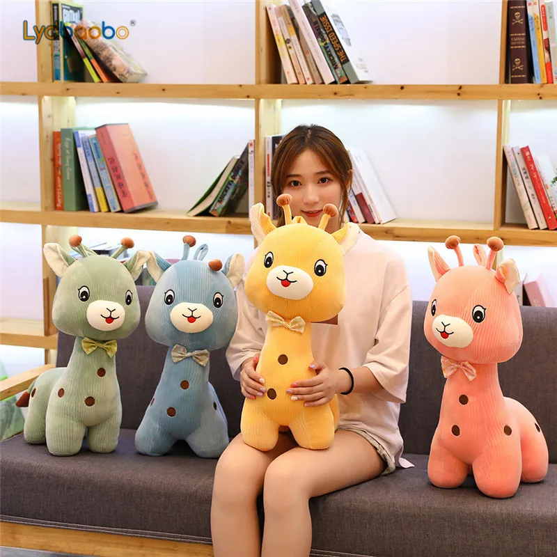 

30cm Colorful Soft Stuffed Deer Plush Kids Figure Dolls Cartoon Giraffe Early Childhood Toys Birthday Gifts For Baby Girls Gifts