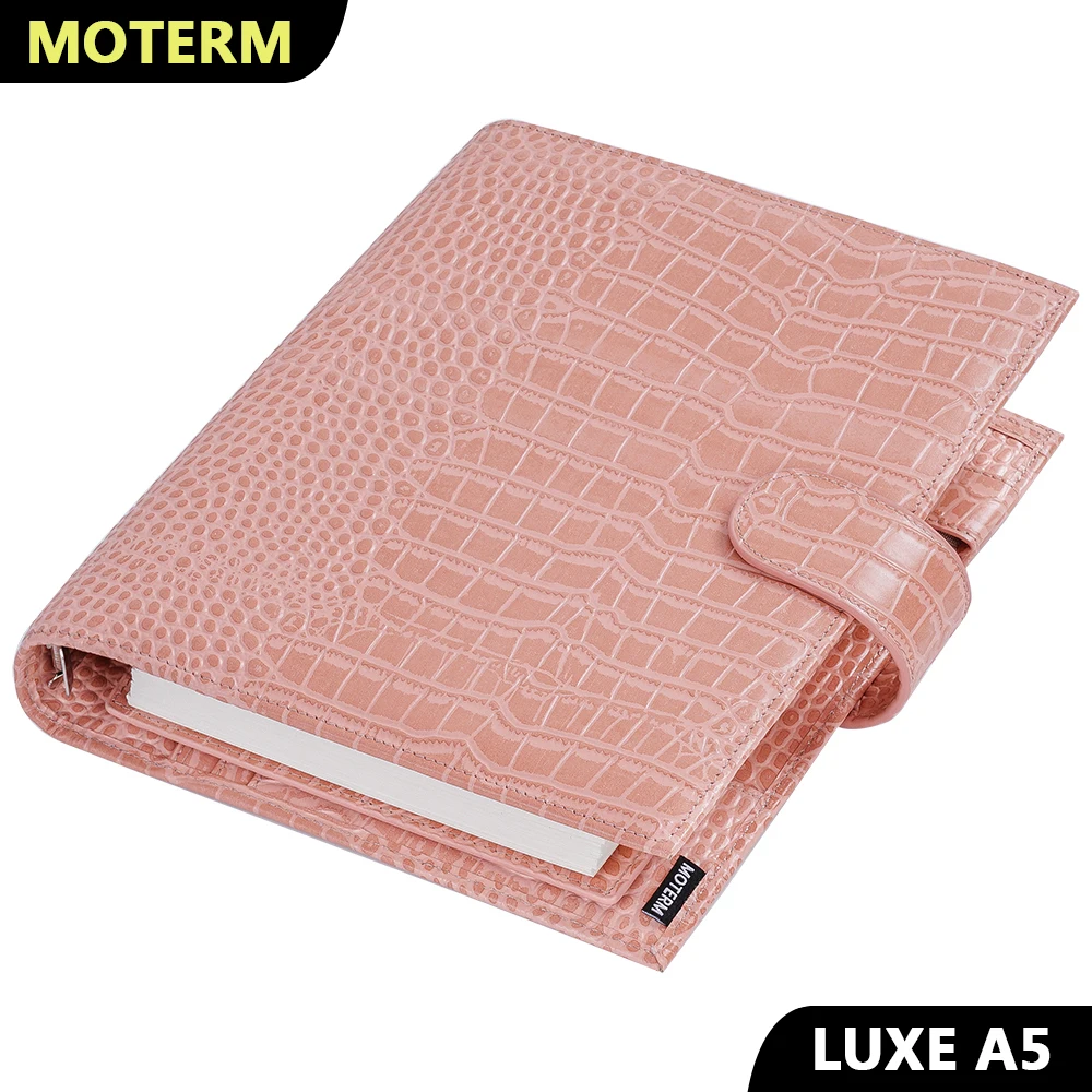 Moterm Luxe A5 кольца планировщик со светодиодной подсветкой из 30 мм связующее кольцо