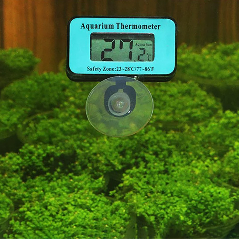 

Digital Aquarium Thermometer Submersible Temperature Gauge with Suction Cup Waterproof Digital Fish Tank Thermometer