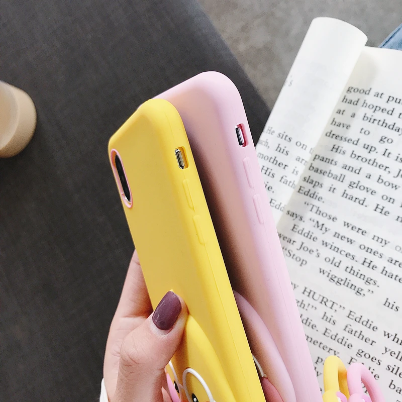 3D Cartoon Cute Glasses Duck Soft Silicone Back Cover For iPhone 6 6s Plus X XR Xs Max 7 8 Phone Cases Fundas Coque Capa |