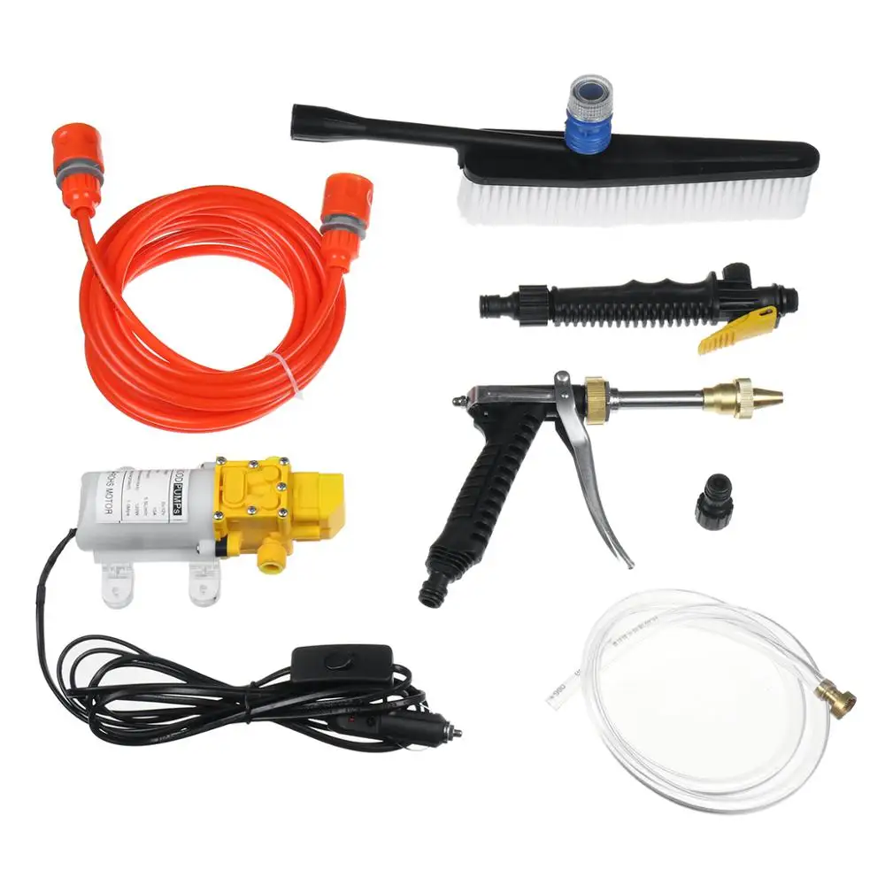 Купить Портативный пенный распылитель высокого давления для мойки автомобилей, 12 В, 120 Вт Скидка Портативный пенный распылитель высокого давления для мойки автомобилей, 12 В, 120 Вт