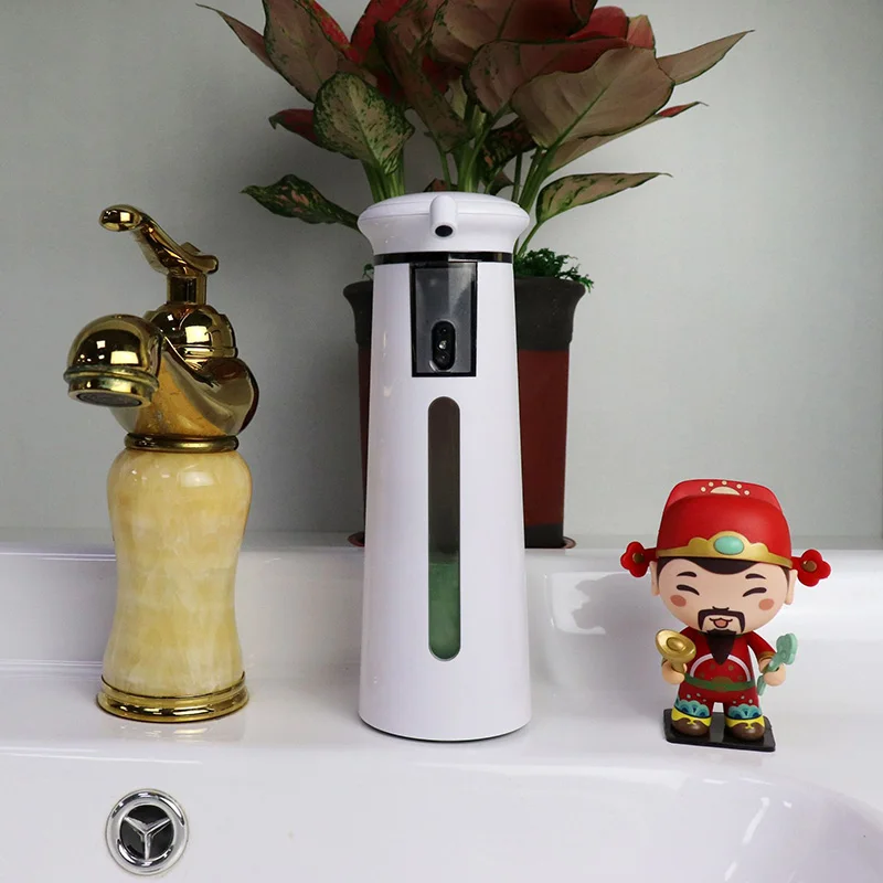 

350ml Automatic Induction Soap Dispensers Smart Hand Sanitizer Dispenser Creative Modern Simple White Plastic Soap Dispensers