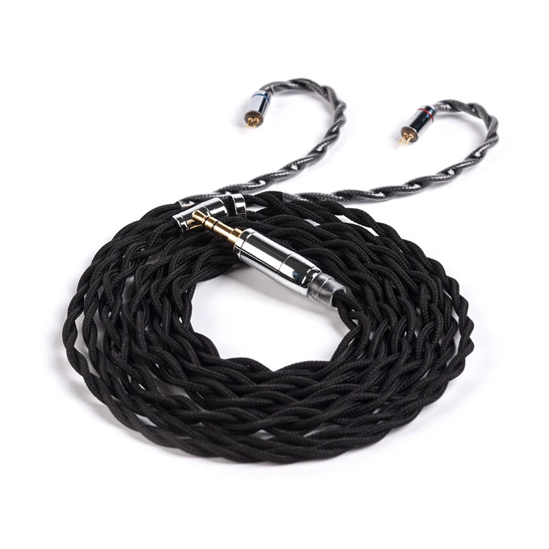 2PIN3.5 KBEAR 4 ядра 7N один кристалл медный кабель 2,5/3,5/4,4 мм с MMCX/2pin/QDC TFZ для KZ ZS10 ZSN Pro ZSX BLON BL-03 V90 BA5 - Цвет: 2PIN3.5